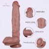 10.6 Inch Large Ultra Realistic Liquid Silicone Suction Cup Dildo with Balls