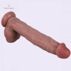 10.6 Inch Large Ultra Realistic Liquid Silicone Suction Cup Dildo with Balls