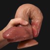 11.8 Inch Huge Thick Lifelike Soft Liquid Silicone Suction Cup Dildo with Balls