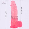 12-inch Pink Realistic Extra-Large Dildo Adjustable Strap-On Harness Kit