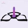 8.1-inch Multicolored Liquid Silicone Dildo Adjustable Strap-On Harness Kit