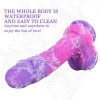 8.1-inch Multicolored Liquid Silicone Dildo Adjustable Strap-On Harness Kit