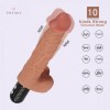 10 Inch Realistic 10 Function Classic Silicone Dildo Vibrator with Balls