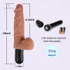 10 Inch Realistic 10 Function Classic Silicone Dildo Vibrator with Balls