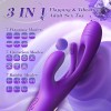 Love Spouse G Spot Vibrator Flapping Rabbit Vibrator Dildo for Woman Couple Nipple Anal Stimulation APP Control