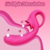 10 Licking & Vibrating Modes Clitoral Licking G Spot Vibrator Realistic Dildo Clitoralis Stimulator for Women