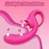 10 Licking & Vibrating Modes Clitoral Licking G Spot Vibrator Realistic Dildo Clitoralis Stimulator for Women