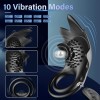 Penis Ring Vibrator with 10 Vibrations Couples Mens Male Adult Sex Toys & Games