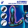 Anal Vibrator Thrusting Vibrating 7 Modes with Cock Ring Anal Plug Anal Sex Toys P Spot Massager