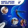 Anal Vibrator Thrusting Vibrating 7 Modes with Cock Ring Anal Plug Anal Sex Toys P Spot Massager