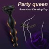 Rose Sex Toy Anal Beads Vibrating Butt Plug with 9 Modes Waterproof Silicone Rose Toy