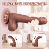 8 Inch Realistic Dildo 10 Vibrating Modes Lifelike Silicone Moveable Foreskin Dildo Adult Sex Toys for Women