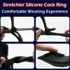 3 in 1 Vibrating Cock Ring with 10 Modes Men's Penis Vibrators, Perineum, G spot, Clitorals Stimulator