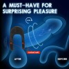 Pleasure Penis Ring Vibrator for Couple Male Adult Sex Toys with 9 Modes Vibrations (Black)