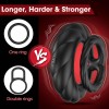 Penis Ring Vibrator with 10 Vibrations Adult Male Sex Toy for Longer Harder Stronger Double Penis Vibrators