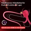 7 Vibrations Pleasure Penis Ring with Rose Clitoral Stimulator Male Couple Sex Toy