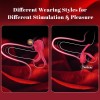 7 Vibrations Pleasure Penis Ring with Rose Clitoral Stimulator Male Couple Sex Toy