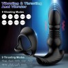 App Remote Control Thrusting Anal Vibrator with Cock Ring Rechargeable 9 Thrusting & Vibrating Modes