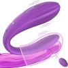 Couple Vibrator with 10 Vibrations Waterproof Remote Control Rechargeable