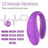 Couple Vibrator with 10 Vibrations Waterproof Remote Control Rechargeable