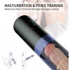 Male Masturbator Automatic Pocket Pussy with 10 Thrusting Spinning Modes and 10 Speeds Hands-Free 3D Realistic Vagina