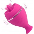 Tongue Vibrator with 10 Intense Vibration Modes Licking Vibrator for Famale Masturbator & Couples