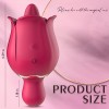 Tongue Vibrator Rose Licking Sex Toy Mini Small Vibrators with 9 Modes & 9 Powerful Vibration