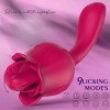 Tongue Vibrator with 7 Modes & 9 Powerful Vibration Rose Sex Toy Nipples Clitorals Stimulator for Women
