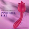 Tongue Vibrator with 7 Modes & 9 Powerful Vibration Rose Sex Toy Nipples Clitorals Stimulator for Women