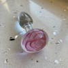 Rose Butt Plug - Gold Fumed