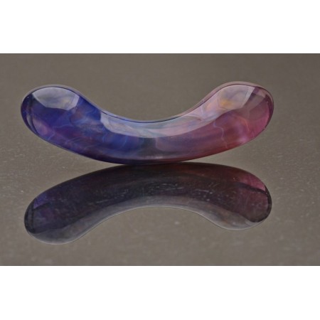 Glass Dildo - Twilight Fuchsia Luster - Luxury Sex Toy / Beautifully Colored Glass Sex Toy / Stimulating Massager by Simply Elegant Glass