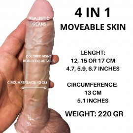 4 in 1 FtM Packer - Prosthesis with real moveable skin