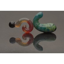 Glass Dildo - Crashing Waves - Luxury Sex Toy / Beautifully Colored Glass Sex Toy / Prostate Massager by Simply Elegant Glass