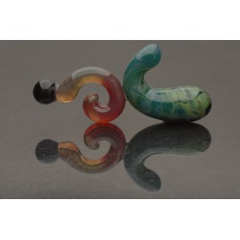 Glass Dildo - Crashing Waves - Luxury Sex Toy / Beautifully Colored Glass Sex Toy / Prostate Massager by Simply Elegant Glass