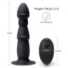 Vibrating Butt Plug Remote Control Suction Cup Prostate Massager Rechargable Waterproof