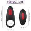 Vibrating Cock Double Ring 9 Vibration Modes Longer Lasting Erections Wireless Remote Control Rechargeable Waterproof