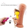 8.3Inch 21CM Vibrating Dildo 360° Rotation 10 Powerful Vibrations Realistic Penis Remote Control Adult Toys India