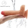 7Inch 18CM Vibrating Dildo India Realistic Dual Density Dildo 10 Strong Wireless Vibration 360°Swirling Motion Penis Sex Toy