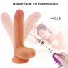 7Inch 18CM Vibrating Dildo India Realistic Dual Density Dildo 10 Strong Wireless Vibration 360°Swirling Motion Penis Sex Toy