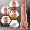 8.3Inch 21CM Vibrating Dildo India Realistic Telescopic Penis Rotation Heating