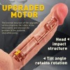 8.3Inch 21CM Vibrating Dildo India Realistic Telescopic Penis Rotation Heating