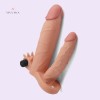 Vibrating Double Penis Sleeve With Dildo Anal Sex Toy India
