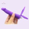 Vibrating Dual Double Penis Cock Ring With Dildo Vibrator Sex Toys India