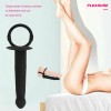 Vibrating Dual Double Penis Cock Ring With Dildo Vibrator Sex Toys India