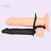 Vibrating Dual Double Penis Cock Ring With Dildo Vibrator Sex Toys India