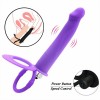 Vibrating Dual Double Penis Cock Ring With Dildo Vibrator Sex Toys India