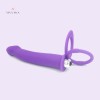 Vibrating Dual Double Penis Cock Ring With Dildo Vibrator Sex Toys India