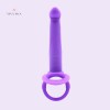 Vibrating Dual Double Penis Cock Ring With Dildo Vibrator Sex Toys India