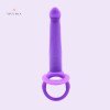 Vibrating Dual Double Penis Cock Ring With Dildo Vibrator Sex Toys India