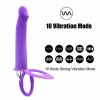 Vibrating Dual Double Penis Cock Ring With Dildo Vibrator Sex Toys India